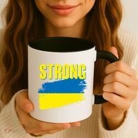Ukraine Strong Stand With Ukraine Flag Coffee Mug thumb 3