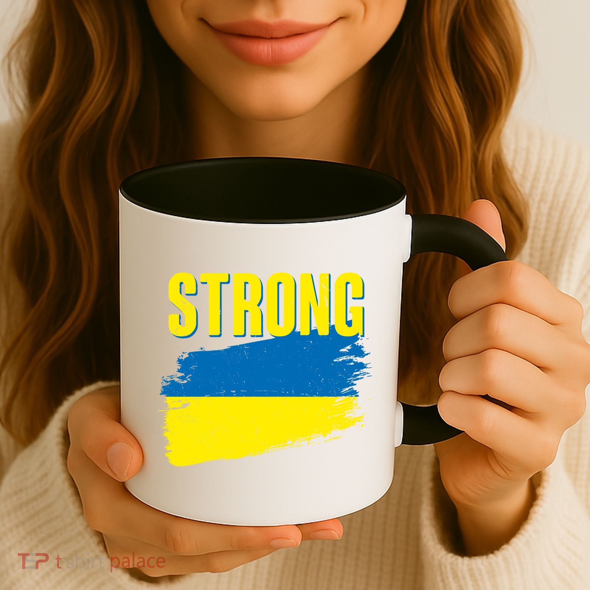 Ukraine Strong Stand With Ukraine Flag Coffee Mug