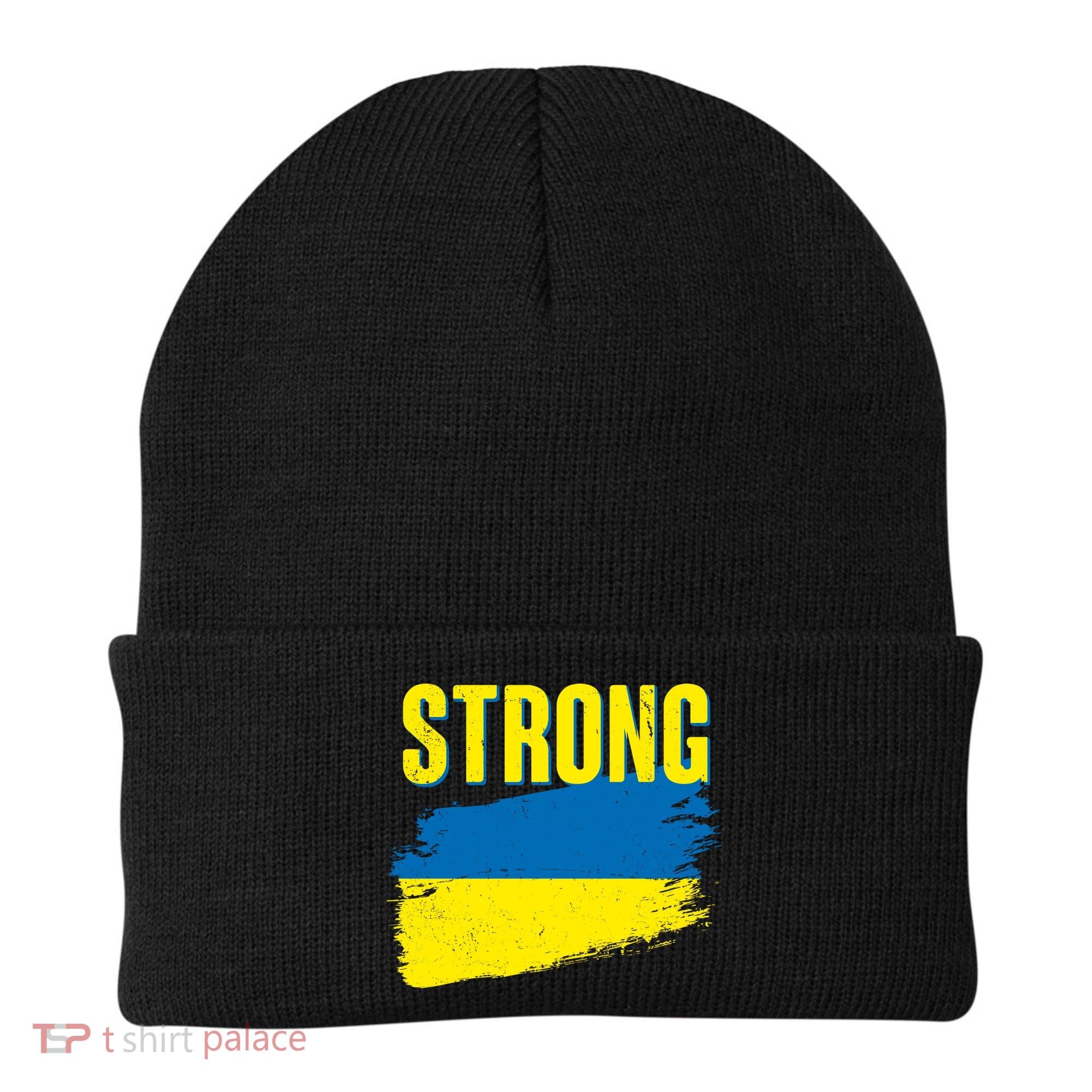 Ukraine Strong Stand With Ukraine Flag Beanie