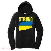 Ukraine Strong Stand With Ukraine Flag Women's Hoodie thumb 0