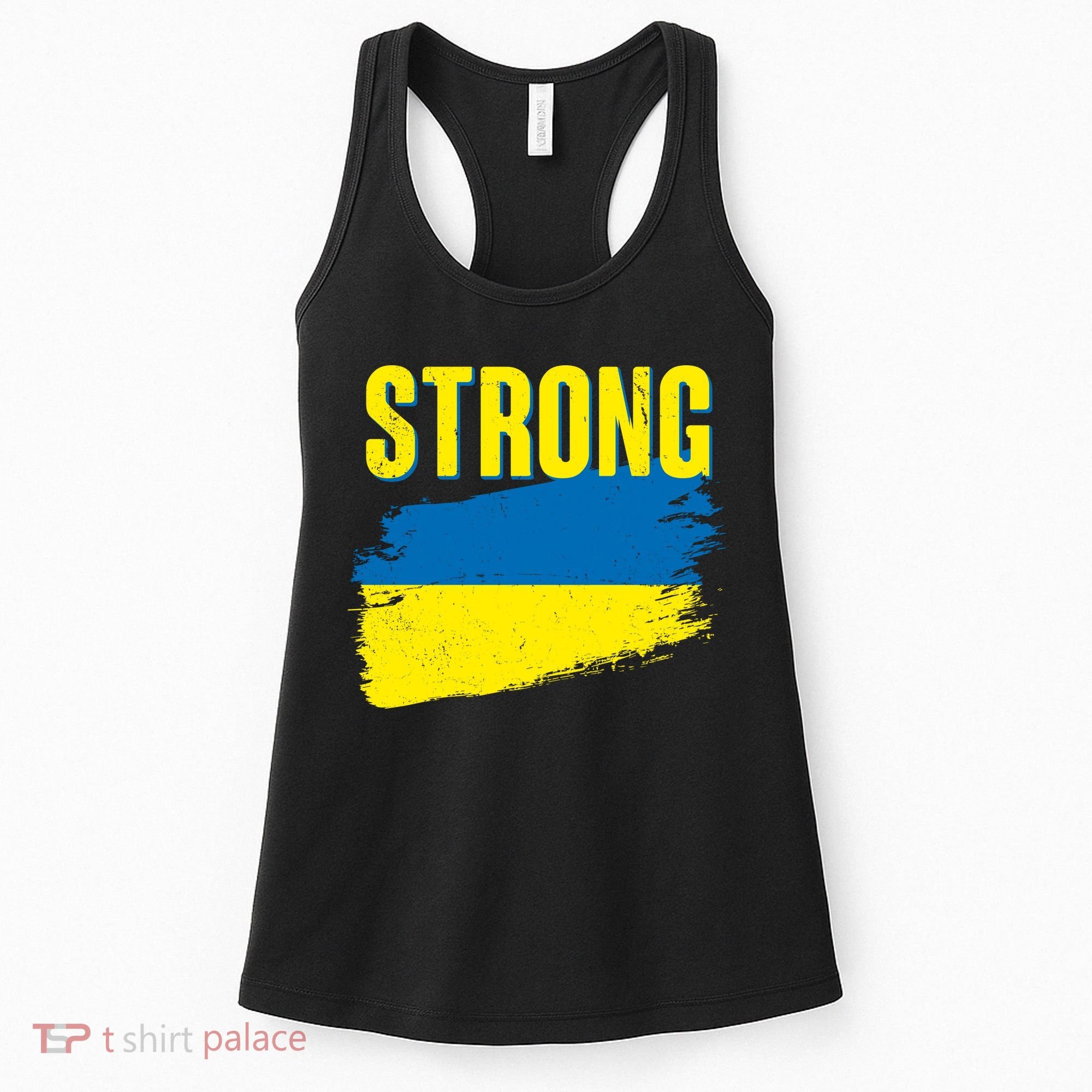 Ukraine Strong Stand With Ukraine Flag Women's Tank Top