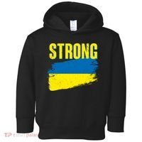 Ukraine Strong Stand With Ukraine Flag Toddler Hoodie thumb 0