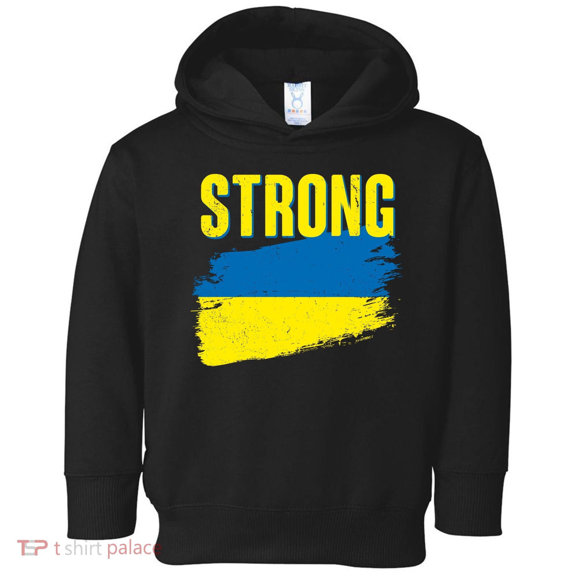 Ukraine Strong Stand With Ukraine Flag Toddler Hoodie