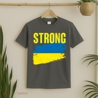 Ukraine Strong Stand With Ukraine Flag T-Shirt thumb 2