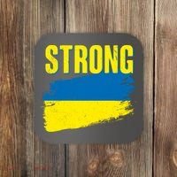 Ukraine Strong Stand With Ukraine Flag Coaster thumb 0