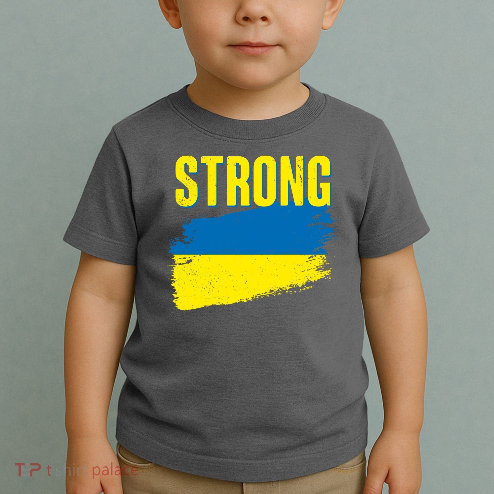 Ukraine Strong Stand With Ukraine Flag Toddler T-Shirt