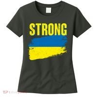 Ukraine Strong Stand With Ukraine Flag Women's T-Shirt thumb 0