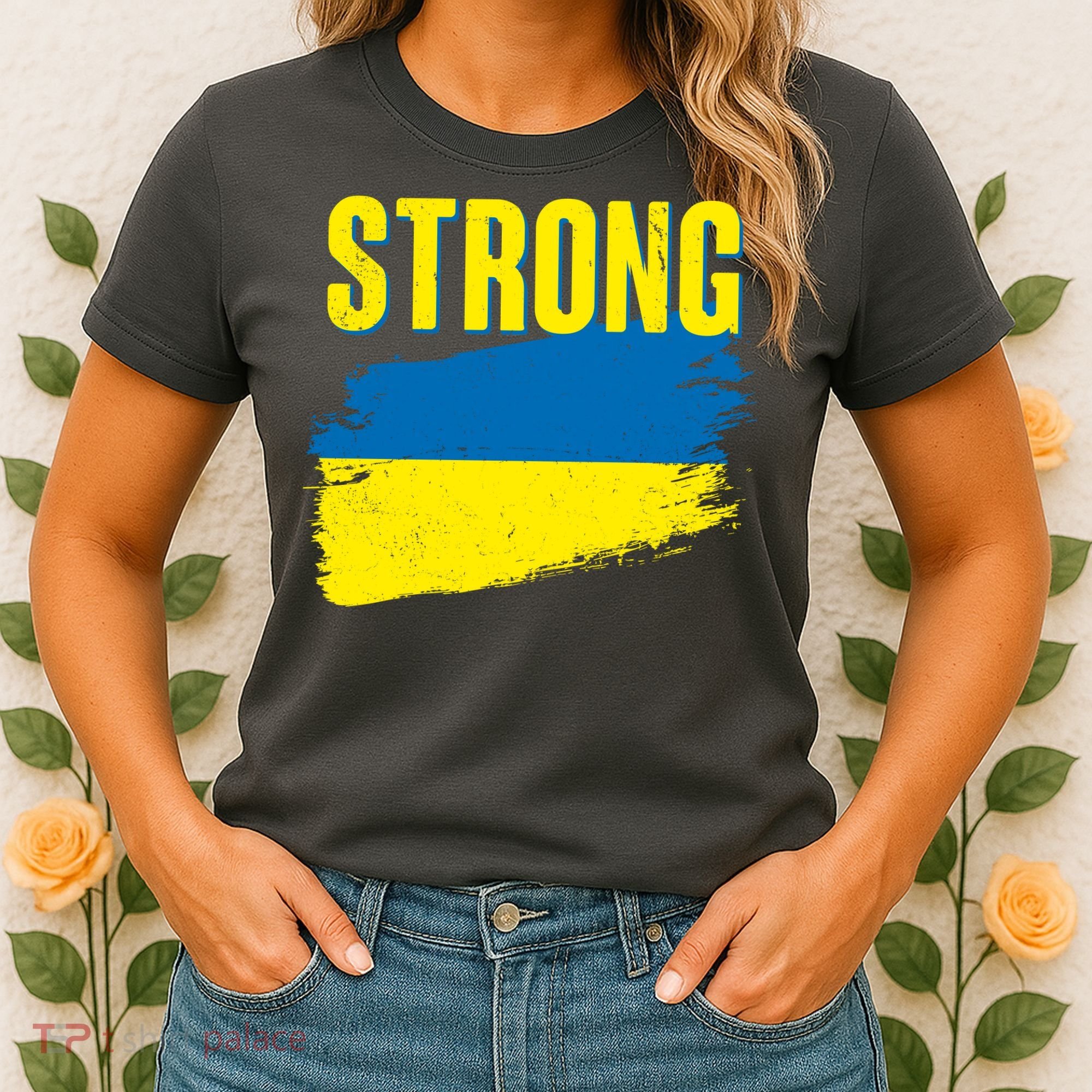 Ukraine Strong Stand With Ukraine Flag Women's T-Shirt