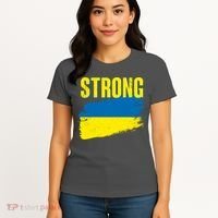 Ukraine Strong Stand With Ukraine Flag Women's T-Shirt thumb 4