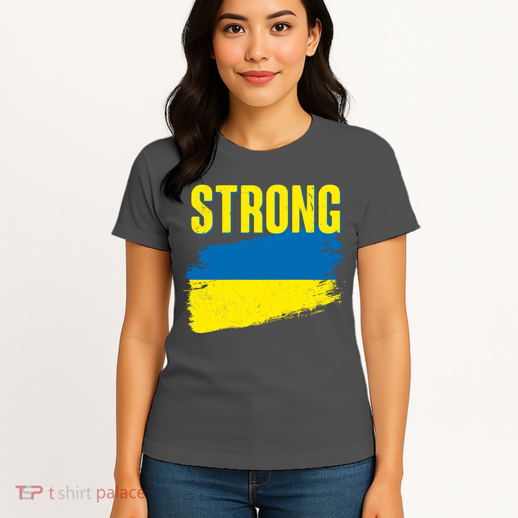 Ukraine Strong Stand With Ukraine Flag Women's T-Shirt