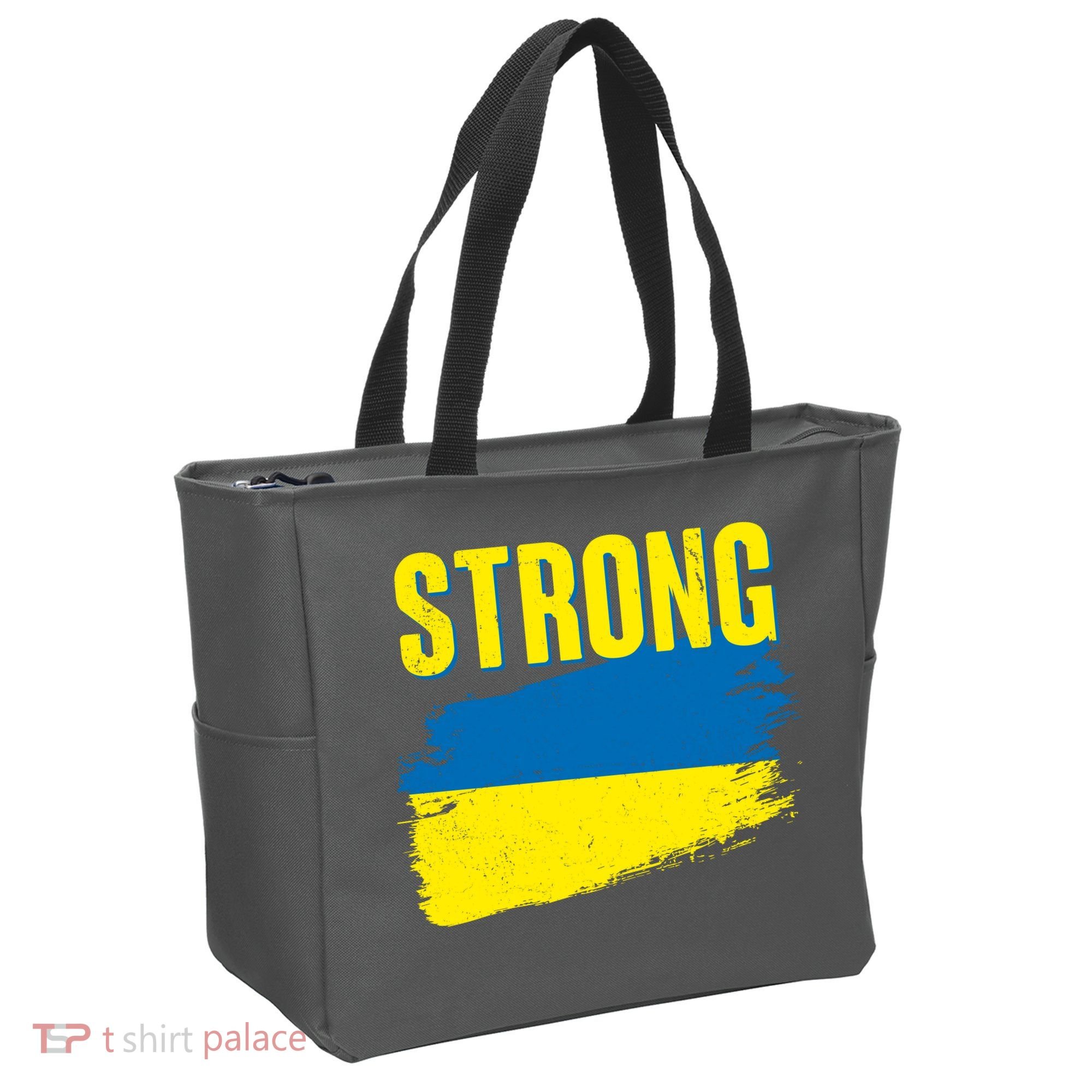 Ukraine Strong Stand With Ukraine Flag Tote Bag