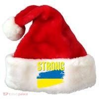 Ukraine Strong Stand With Ukraine Flag Santa Hat thumb 0