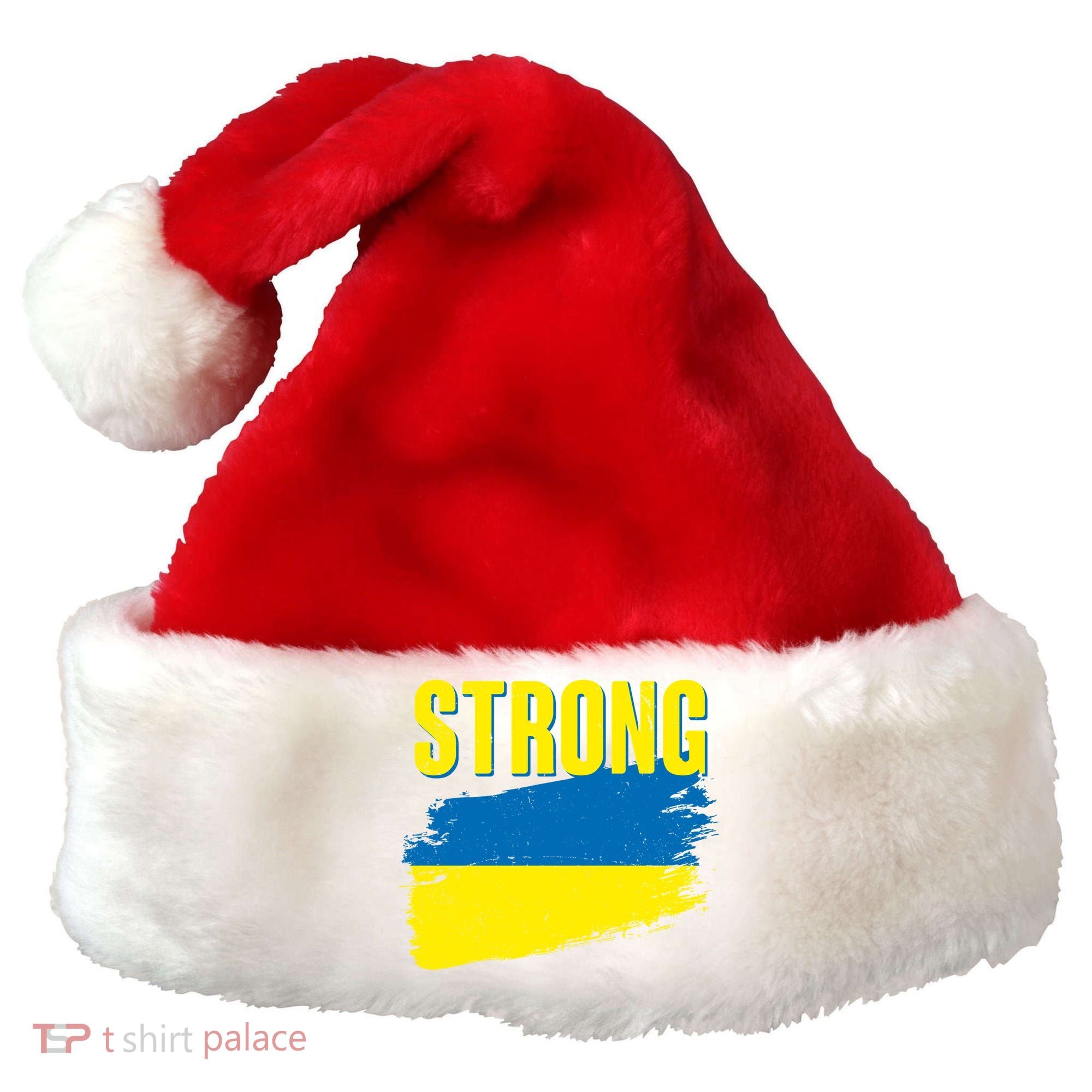 Ukraine Strong Stand With Ukraine Flag Santa Hat