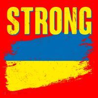 Ukraine Strong Stand With Ukraine Flag Santa Hat thumb 1