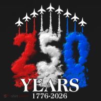 United States Semiquincentennial 250 Years 1776-2026 Fighter Jet Smoke Hoodie thumb 2