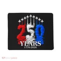 United States Semiquincentennial 250 Years 1776-2026 Fighter Jet Smoke Mousepad thumb 0