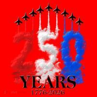 United States Semiquincentennial 250 Years 1776-2026 Fighter Jet Smoke Santa Hat thumb 1