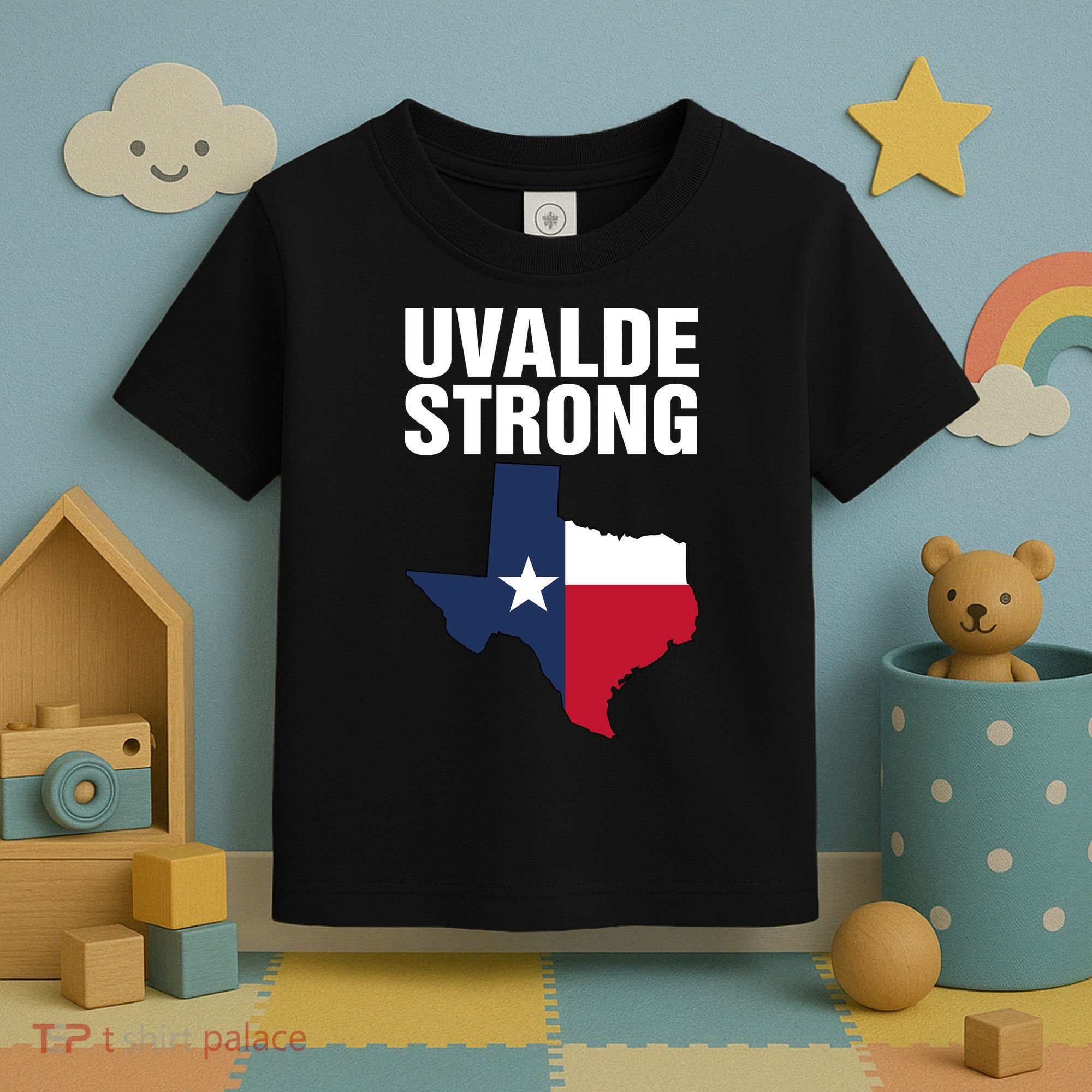 Uvalde Strong Shirt Pray For Texas Uvalde Strong Trendy Toddler T-Shirt