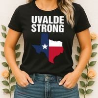Uvalde Strong Shirt Pray For Texas Uvalde Strong Trendy Women's T-Shirt thumb 2