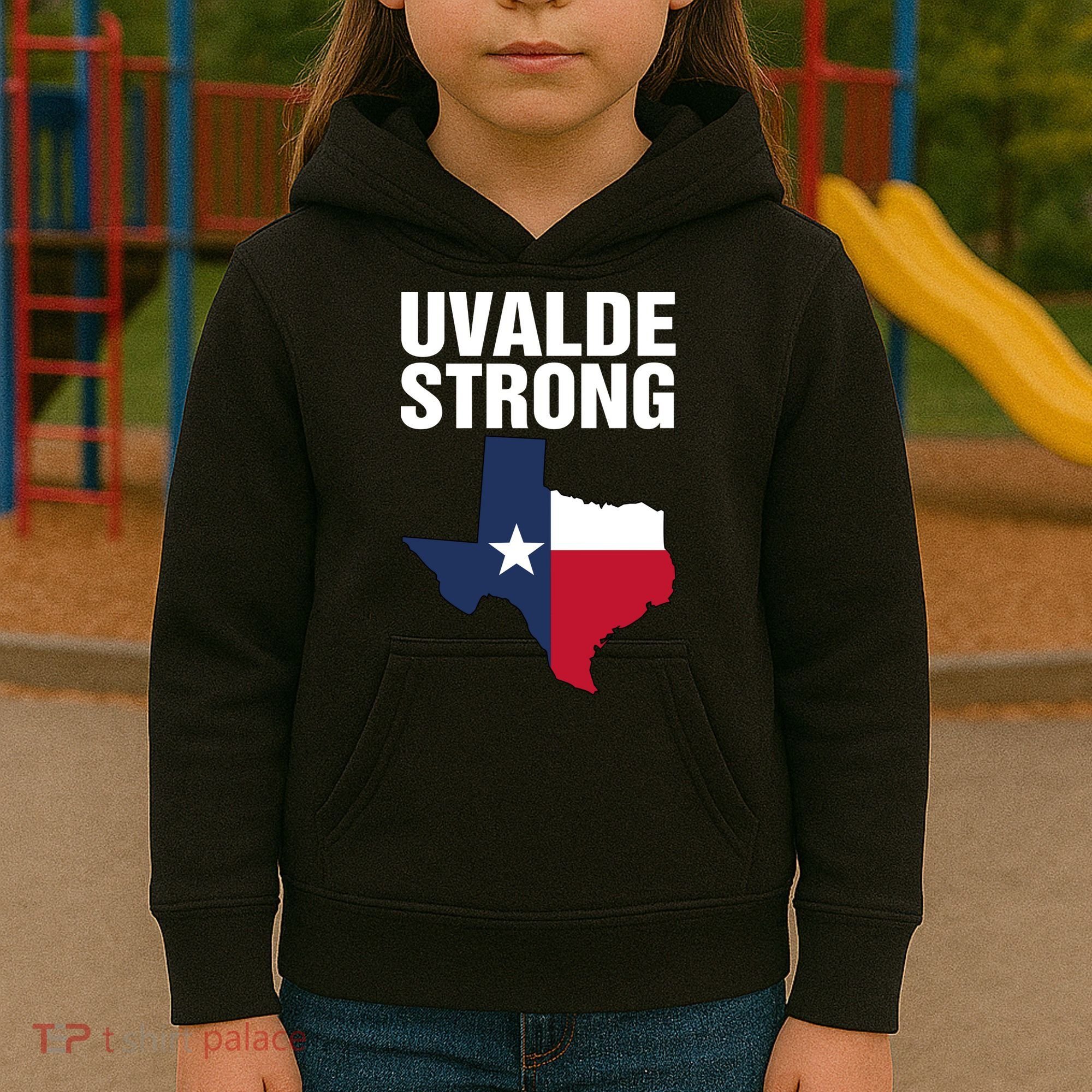 Uvalde Strong Shirt Pray For Texas Uvalde Strong Trendy Kids Hoodie