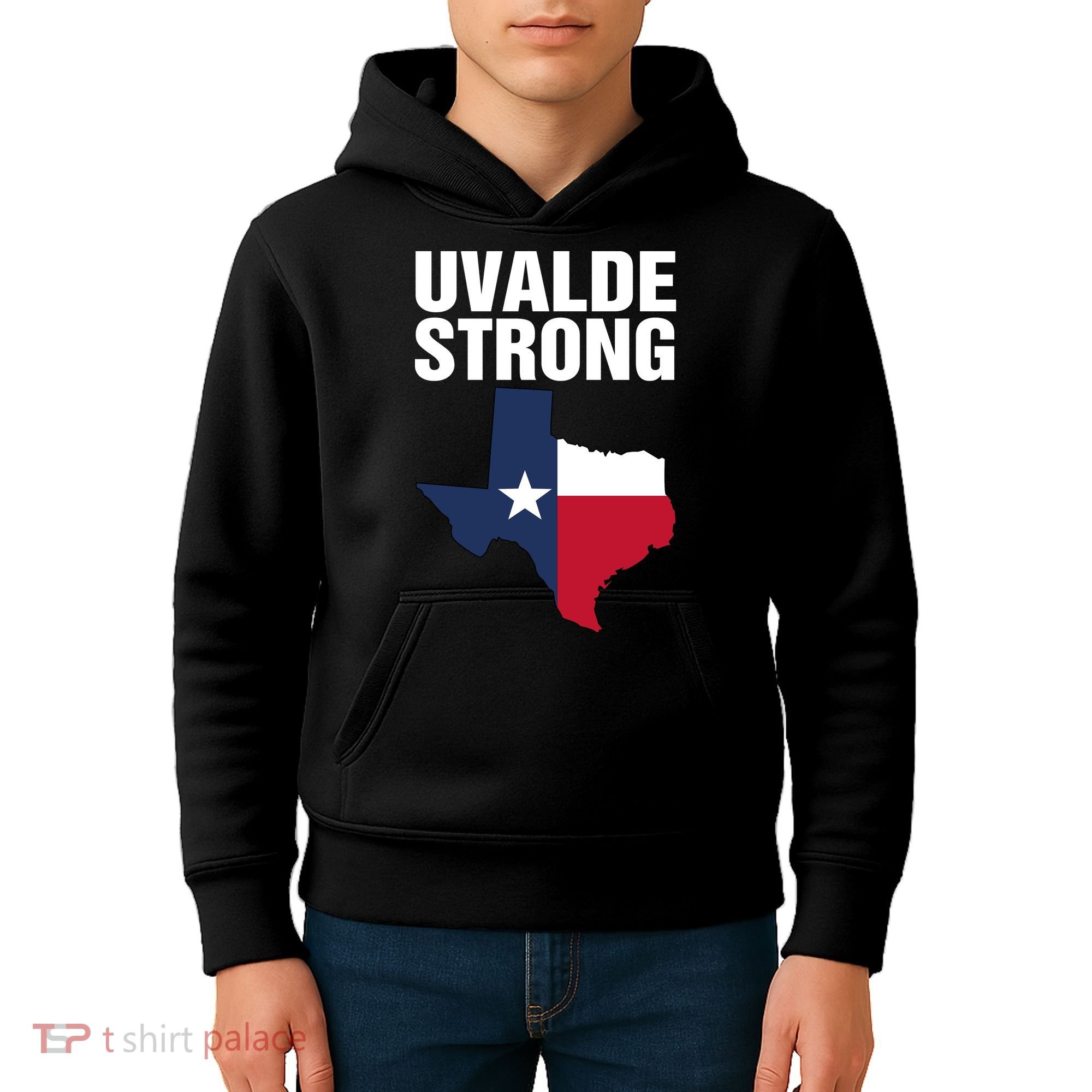 Uvalde Strong Shirt Pray For Texas Uvalde Strong Trendy Kids Hoodie