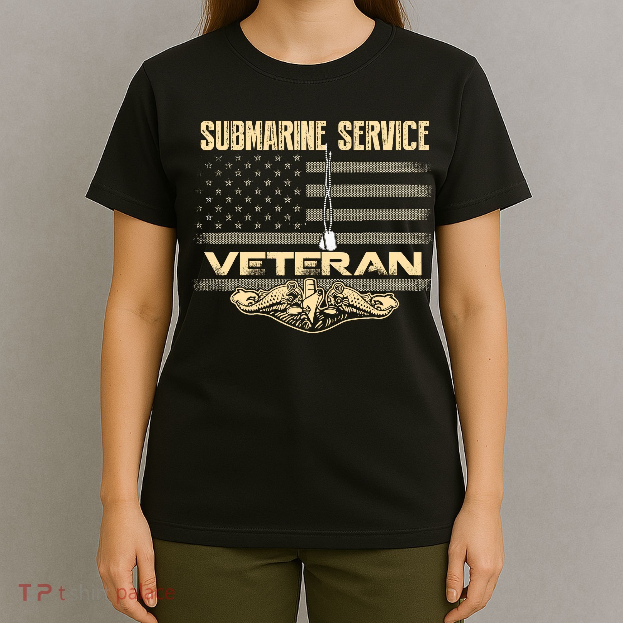Us Submarine Service Veteran For Veteran Submariner T-Shirt