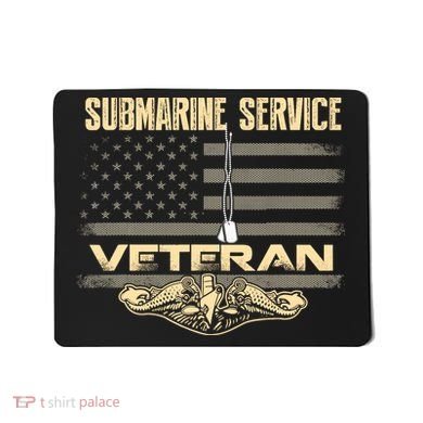 Us Submarine Service Veteran For Veteran Submariner Mousepad