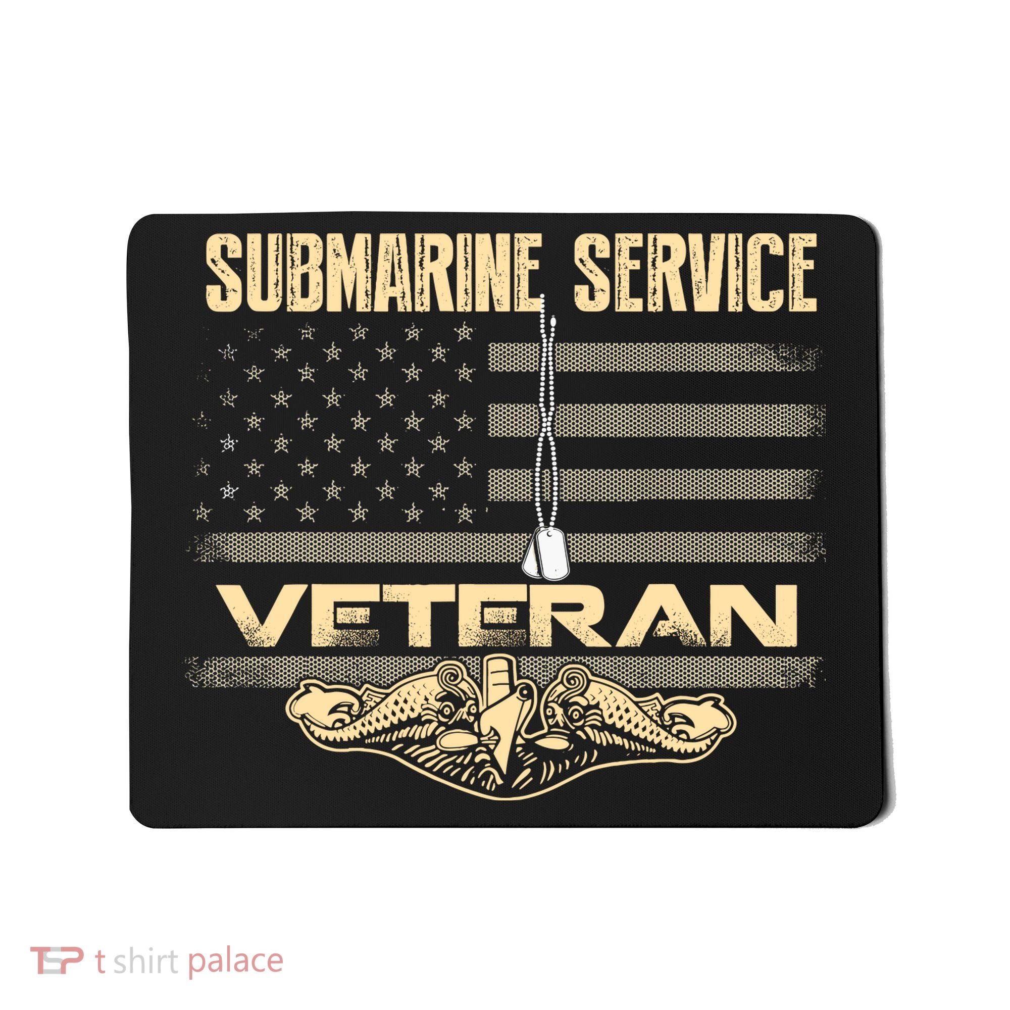 Us Submarine Service Veteran For Veteran Submariner Mousepad