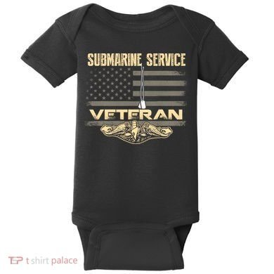 Us Submarine Service Veteran For Veteran Submariner Baby Bodysuit