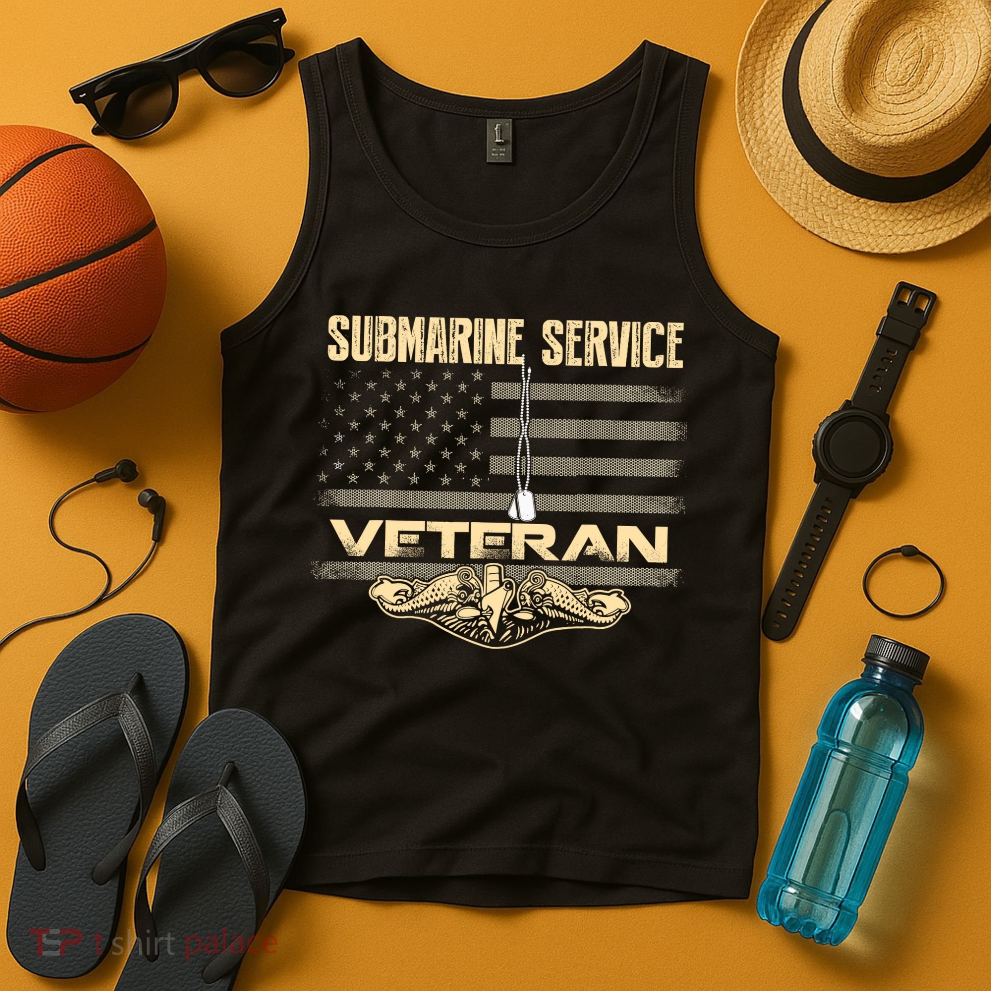 Us Submarine Service Veteran For Veteran Submariner Tank Top