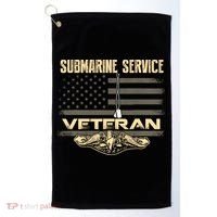 Us Submarine Service Veteran For Veteran Submariner Golf Towel thumb 0