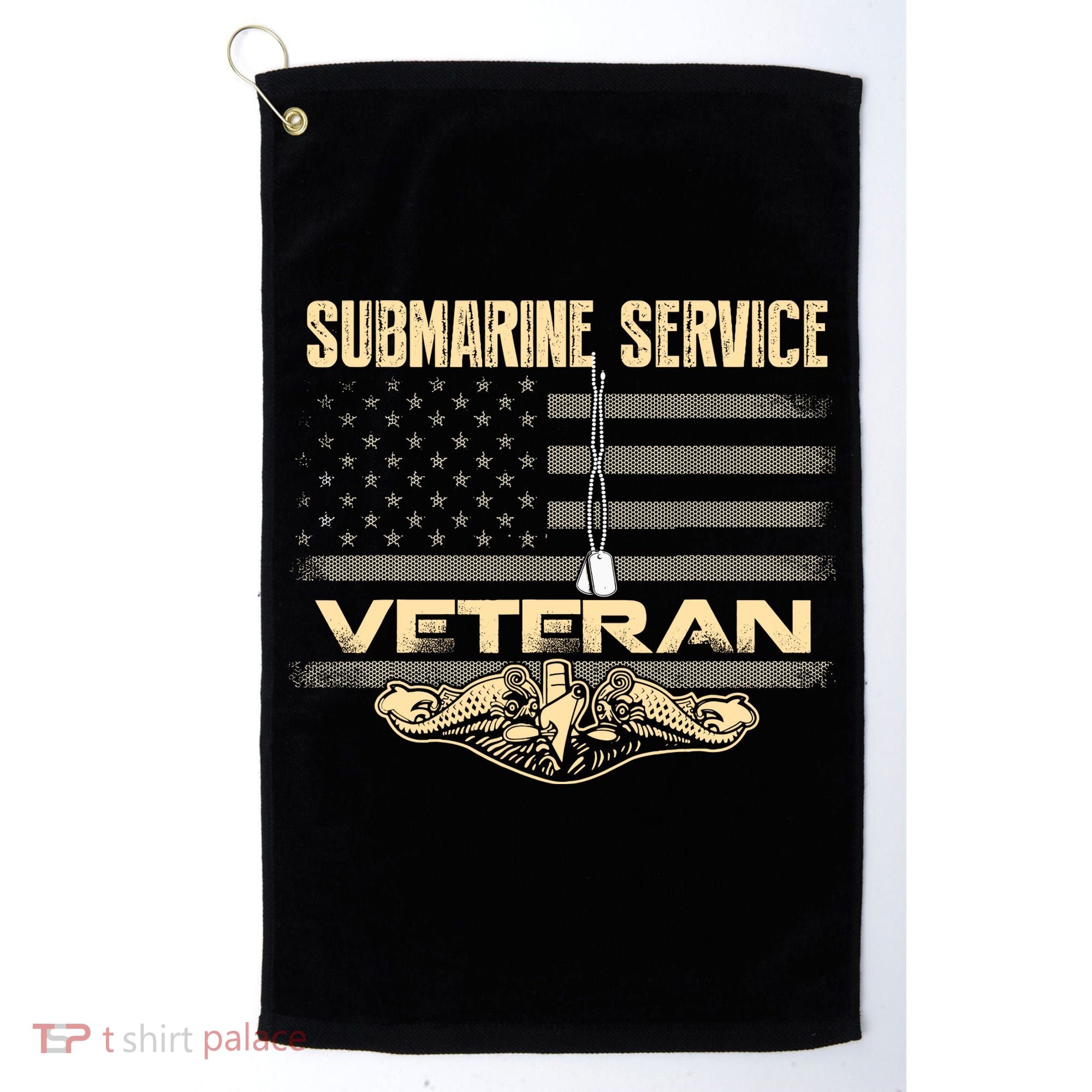 Us Submarine Service Veteran For Veteran Submariner Golf Towel