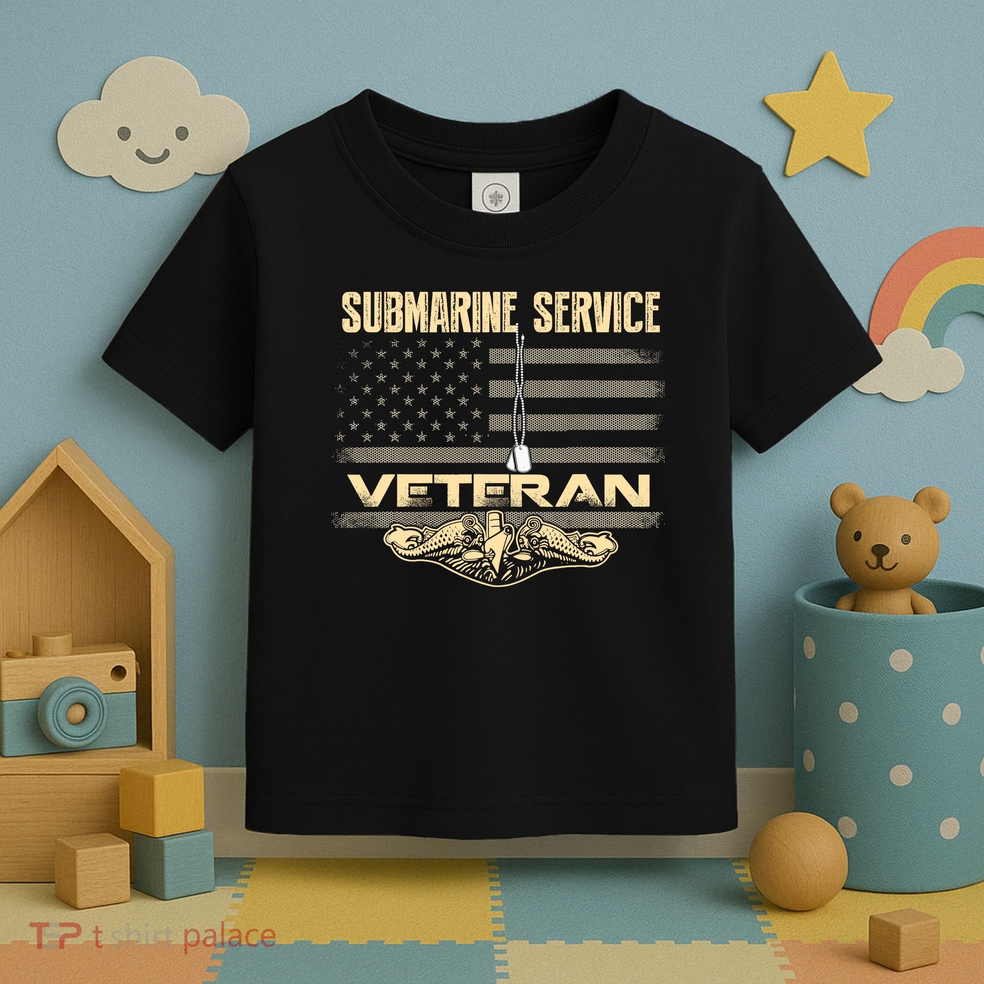 Us Submarine Service Veteran For Veteran Submariner Toddler T-Shirt