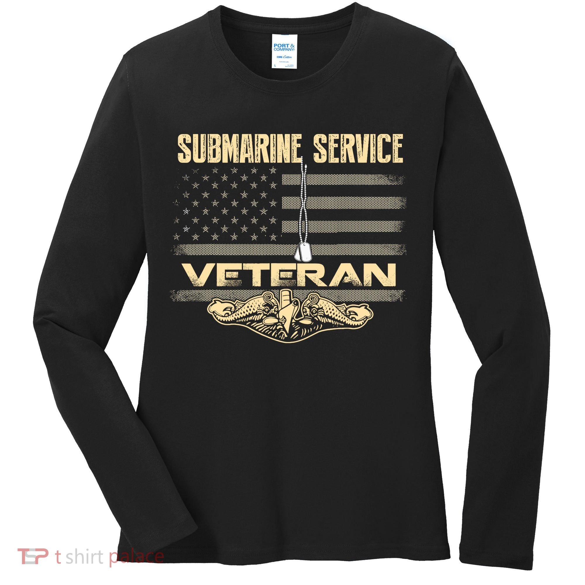 Us Submarine Service Veteran For Veteran Submariner Women's Long Sleeve Shirt