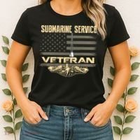 Us Submarine Service Veteran For Veteran Submariner Women's T-Shirt thumb 2