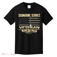 Us Submarine Service Veteran For Veteran Submariner Kids T-Shirt thumb 0