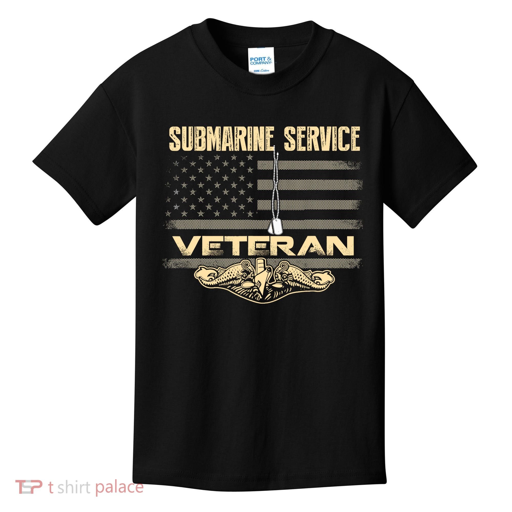 Us Submarine Service Veteran For Veteran Submariner Kids T-Shirt