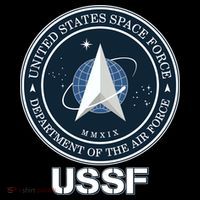 USSF Space Force Dept Of The Air Force Logo Ornament thumb 1