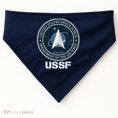 USSF Space Force Dept Of The Air Force Logo USA-Made Doggie Bandana
