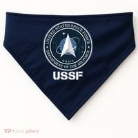 USSF Space Force Dept Of The Air Force Logo USA-Made Doggie Bandana thumb 0
