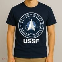 USSF Space Force Dept Of The Air Force Logo T-Shirt thumb 3