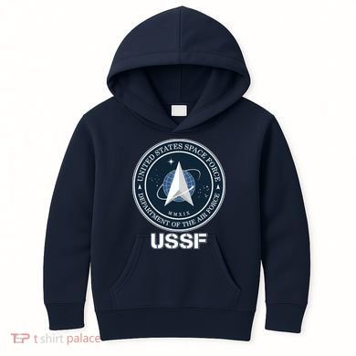 USSF Space Force Dept Of The Air Force Logo Kids Hoodie