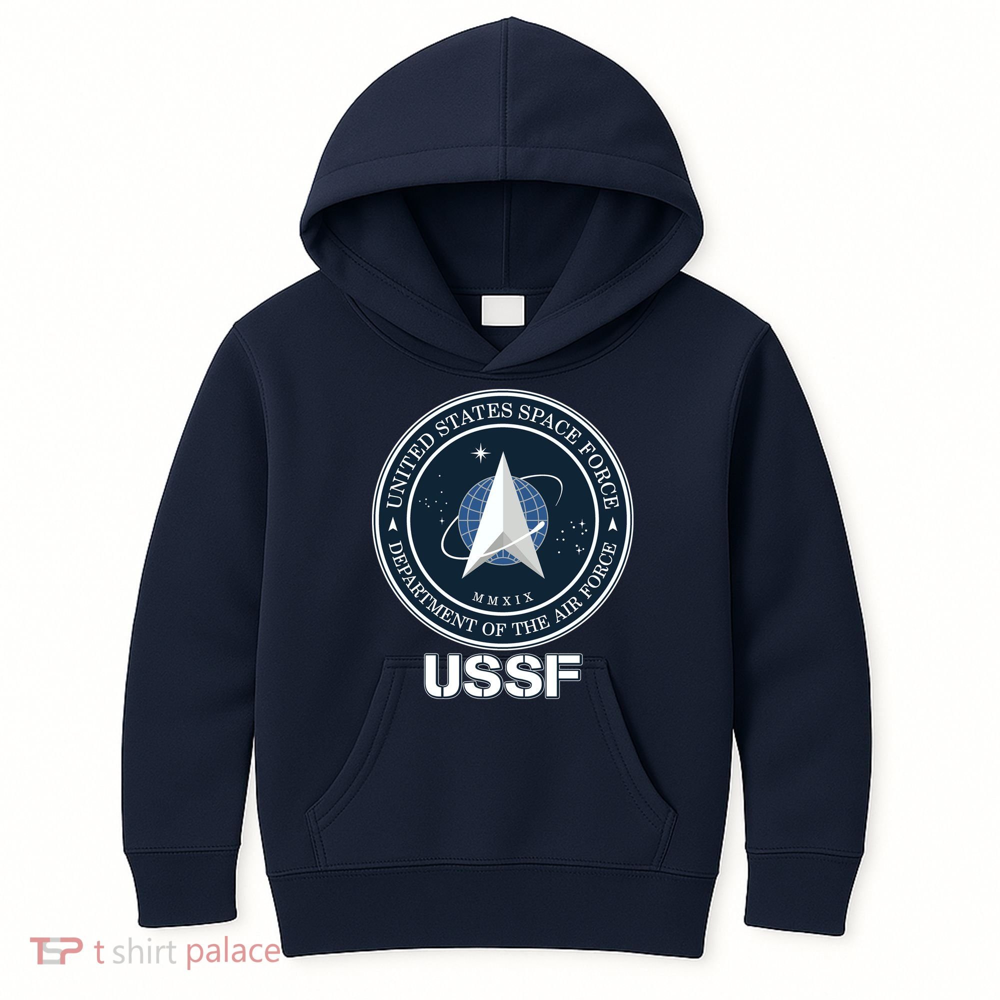USSF Space Force Dept Of The Air Force Logo Kids Hoodie
