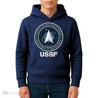 USSF Space Force Dept Of The Air Force Logo Kids Hoodie thumb 4