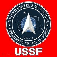 USSF Space Force Dept Of The Air Force Logo Santa Hat thumb 1