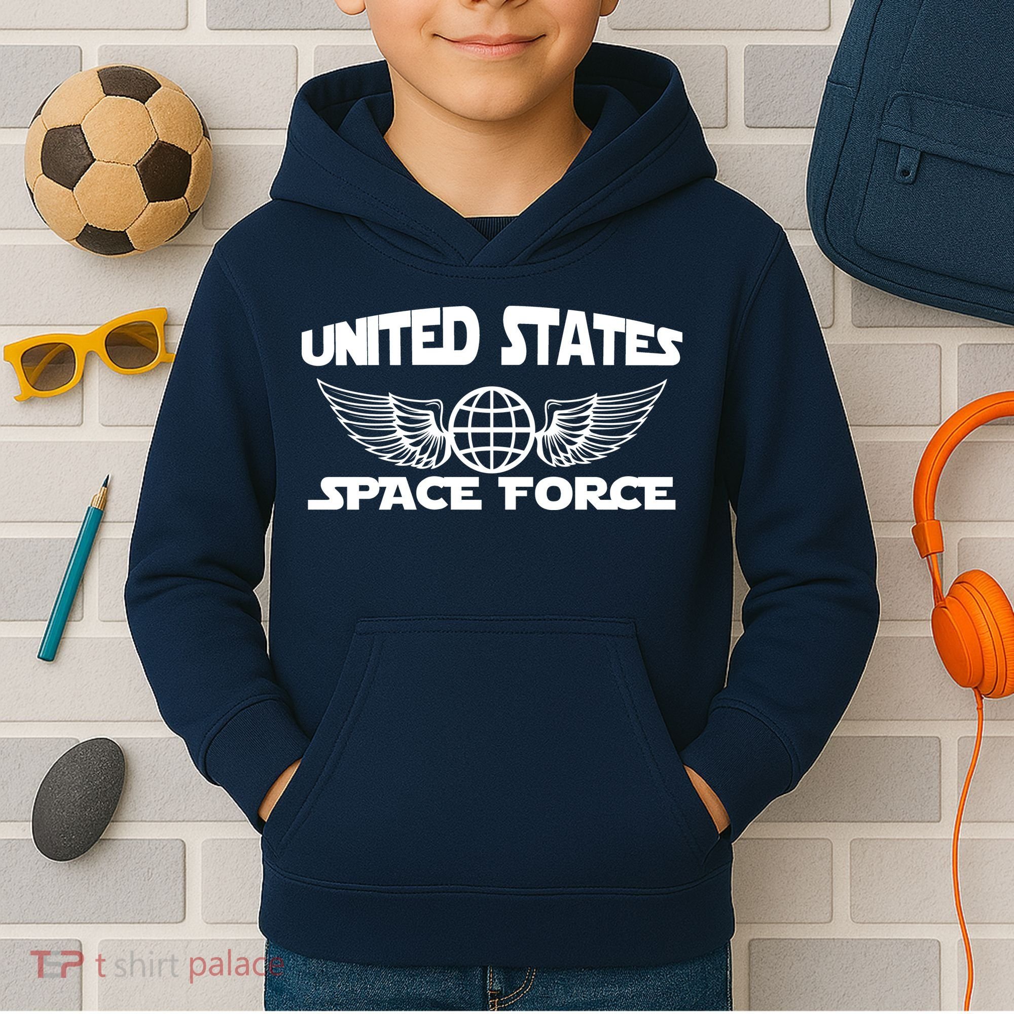 USSF United States Space Force Logo Kids Hoodie
