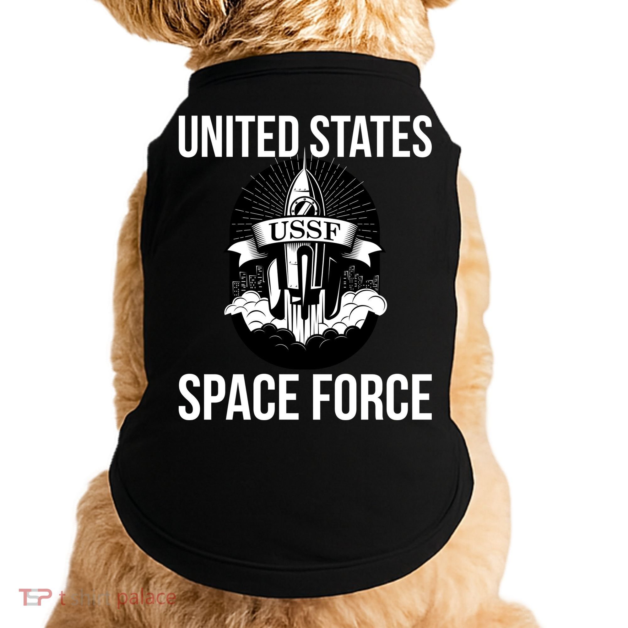 USSF United States Space Force Rocket Blast Doggie Tank
