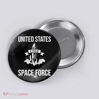USSF United States Space Force Rocket Blast Button