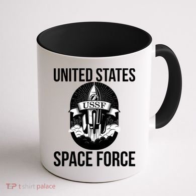 USSF United States Space Force Rocket Blast Coffee Mug back
