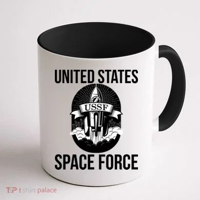 USSF United States Space Force Rocket Blast Coffee Mug back